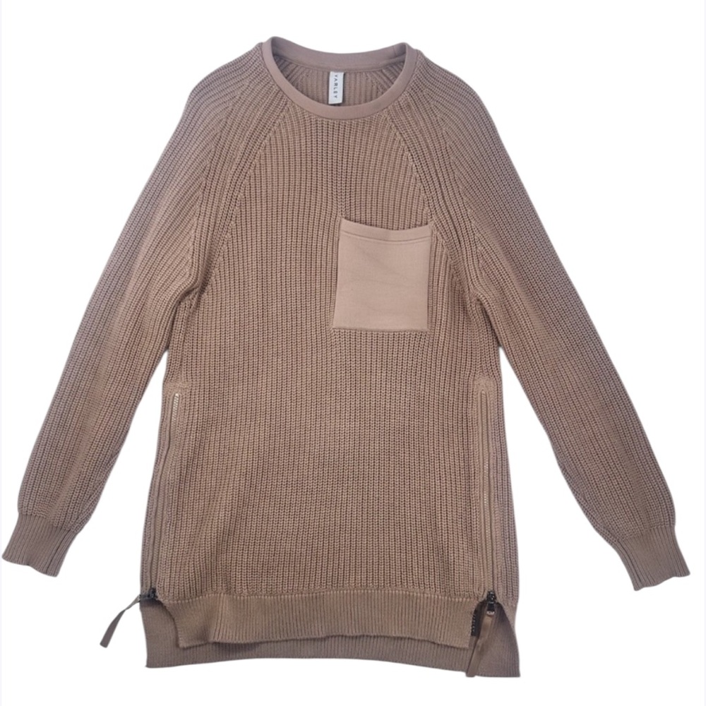 Varley‎ Matteson Knit Pullover Sweater Brown Size Small M